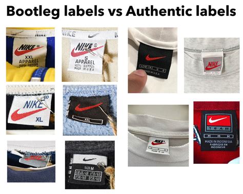 nike tag fake real shirt - Nike clothing tags by year.